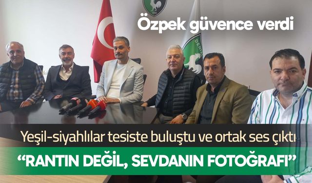 Denizlispor birlik oldu; “Rantın değil, sevdanın fotoğrafı”