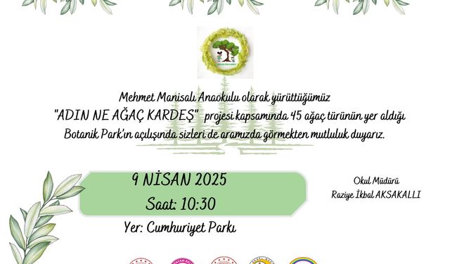 Cumhuriyet Parkı'nda Botanik Park Açılışı