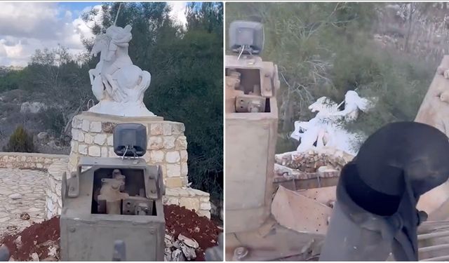 İsrail ordusu, Palmiye Pazarı Bayramı'nda Lübnan'ın güneyinde Hristiyanlara ait bir anıtı yıktı