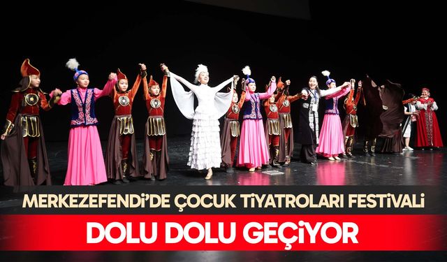 Merkezefendi’de çocuk tiyatroları festivali dolu dolu geçiyor