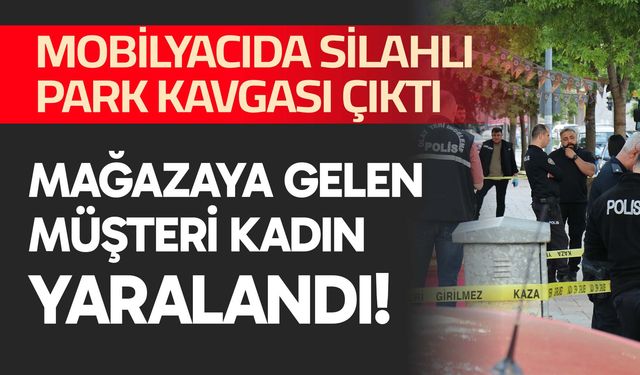 Mağazaya gelen müşteri kadın yaralandı!