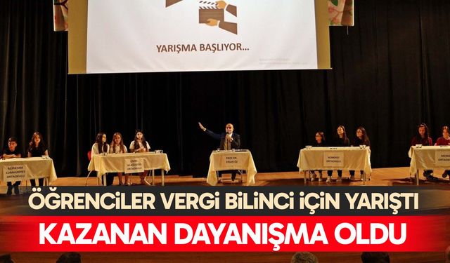 Denizli’de öğrenciler vergi bilinci için yarıştı