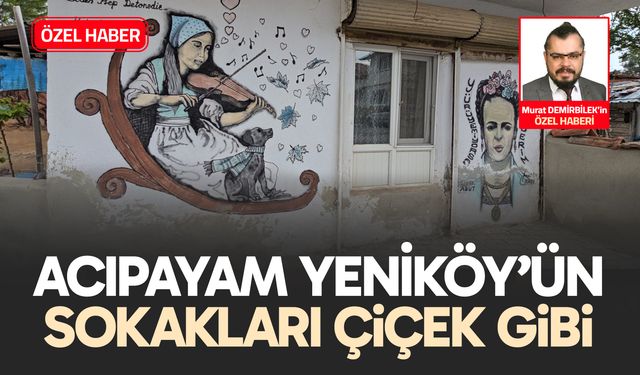 Acıpayam Yeniköy’ün Sokakları Çiçek Gibi