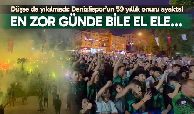 Düşse de yıkılmadı: Denizlispor’un 59 yıllık onuru ayakta!