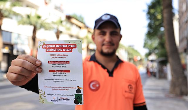 Gazi Bulvarı ve Bayramyeri’nde çöp çıkarma saatleri değişti
