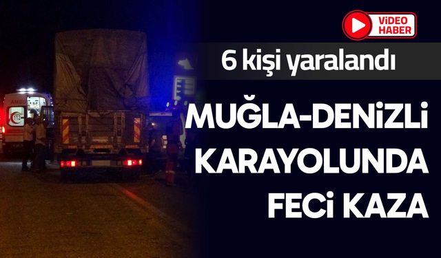 Muğla-Denizli karayolunda feci kaza
