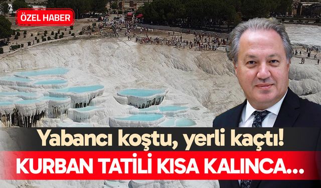 Pamukkale’de buruk sevinç! Kurban tatili kısa kalınca…