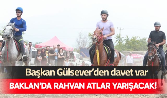 Baklan’da rahvan atlar yarışacak!
