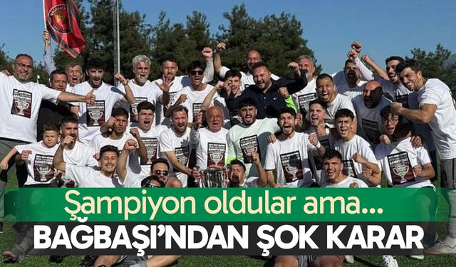 Şampiyon oldular, ama... Bağbaşı Zeytinköyspor’dan şok karar