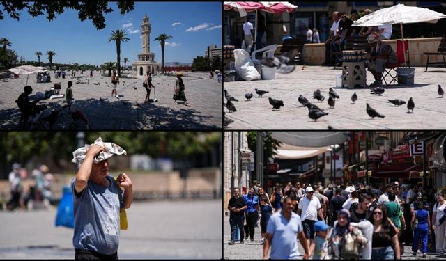 İzmir'de sıcak hava bunaltıyor