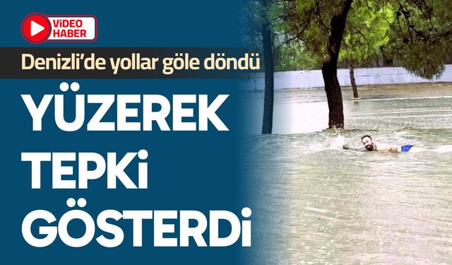 Tepki için yüzdü