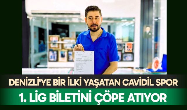 Denizli'ye bir ilki yaşatan Cavidil Spor 1. Lig biletini çöpe atıyor