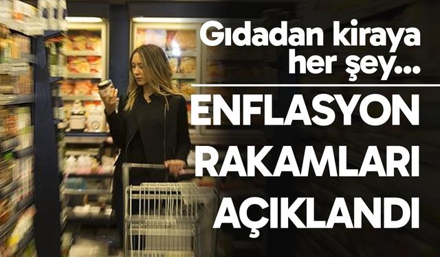 Enflasyon rakamları açıklandı