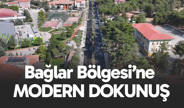 Tavas Bağlar Bölgesi Atatürk Bulvarı Modern Görünümüne Kavuştu