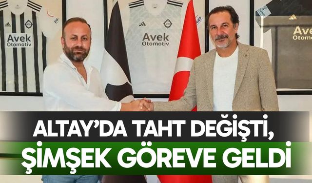 Altay’da taht değişti, Yusuf Şimşek göreve geldi
