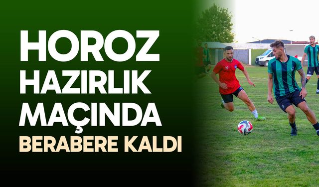 Horoz hazırlık maçında berabere kaldı