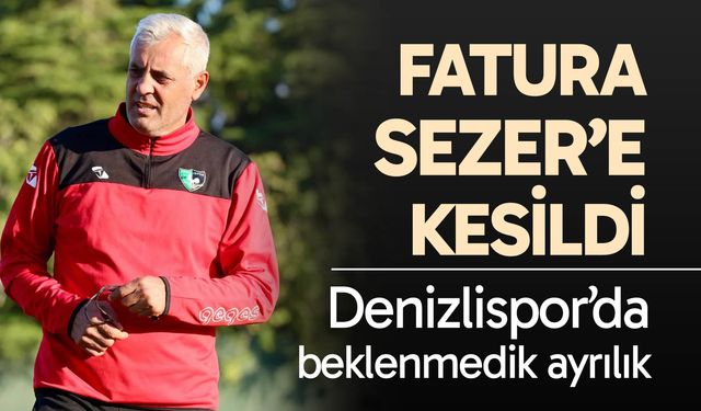 Denizlispor’da fatura Muhsin Sezer’e kesildi