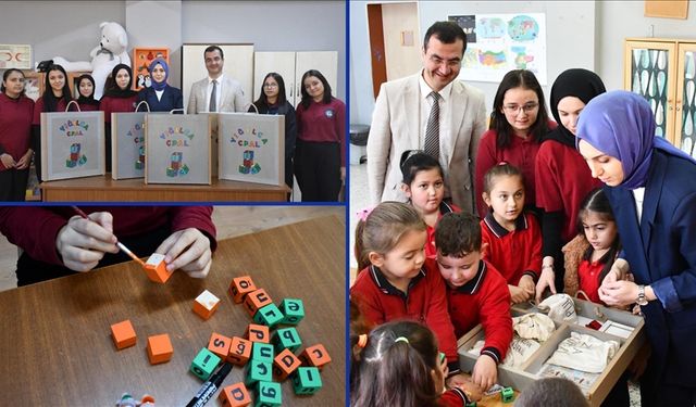 Liseliler, minik öğrencilerin gelişimini destekleyen eğitici oyun kutusu tasarladı