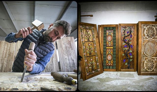 Ahşabı sanat eserine dönüştürdü, yurt dışından bile sipariş alıyor