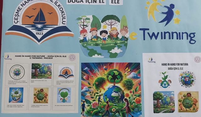 Çeşmeli öğrenciler, doğa dostu 'eTwinning' projesinde buluştu