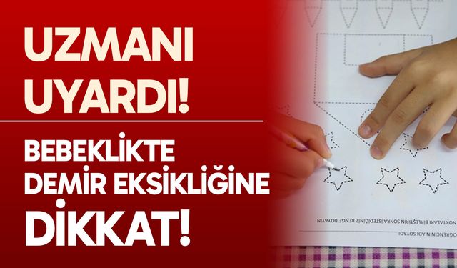 Uzman Uyardı! Bebeklikte demir eksikliğine dikkat!