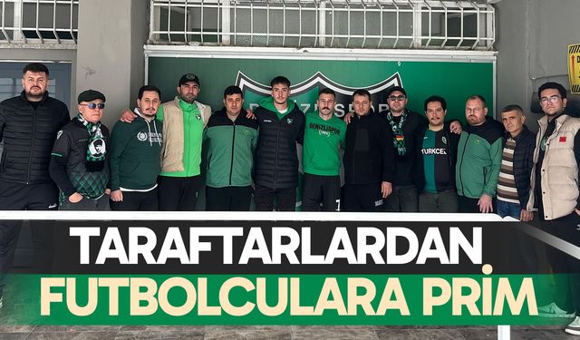 Taraftarlardan futbolculara prim