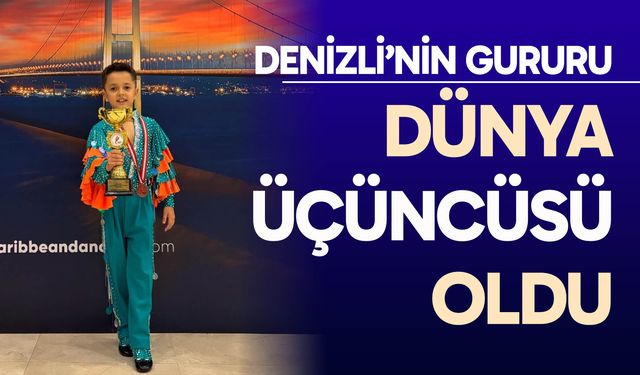 7 yaşında dünya üçüncüsü oldu