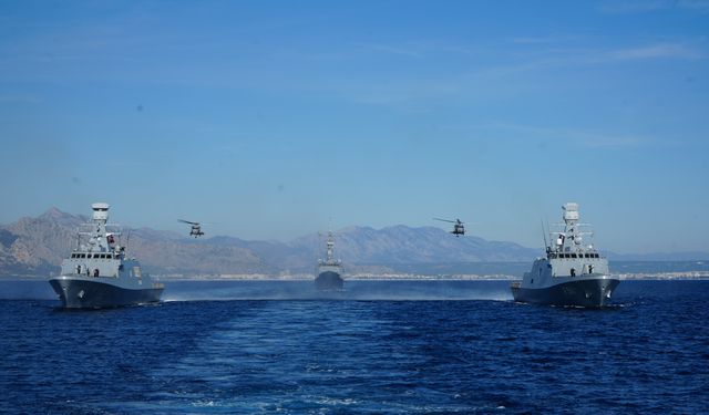 Doğu Akdeniz-2025 Tatbikatı Antalya açıklarında nefes kesti