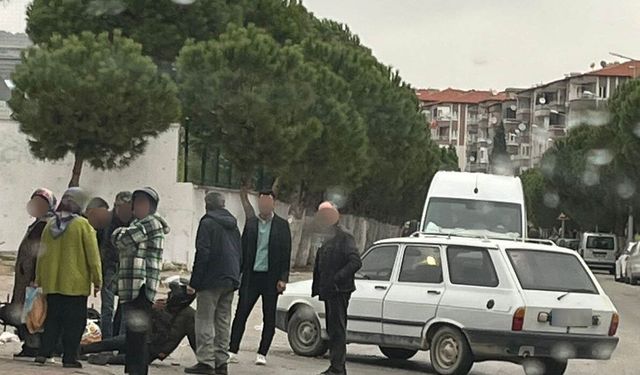 Motosiklet ve otomobilin karıştığı kazada 1 kişi yaralandı