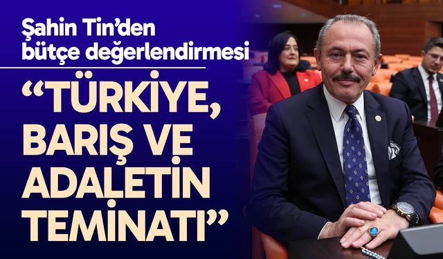 Tin: “Türkiye, barış ve adaletin teminatı”