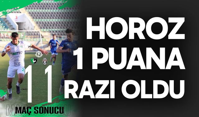 Horoz 1 puana razı oldu