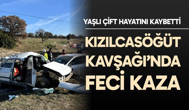 Kızılcasöğüt Kavşağı’nda feci kaza