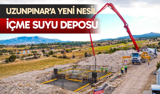 Uzunpınar’a yeni nesil içme suyu deposu