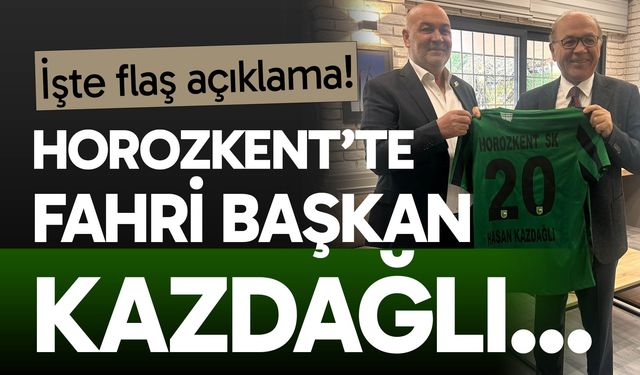 Prof. Dr. Hasan Kazdağlı Horozkentspor’un fahri başkanı oldu