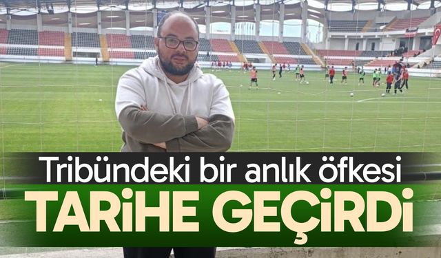 Ceza alan ilk taraftar olarak tarihe geçti