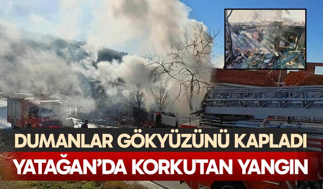 Yatağan’da korkutan yangın