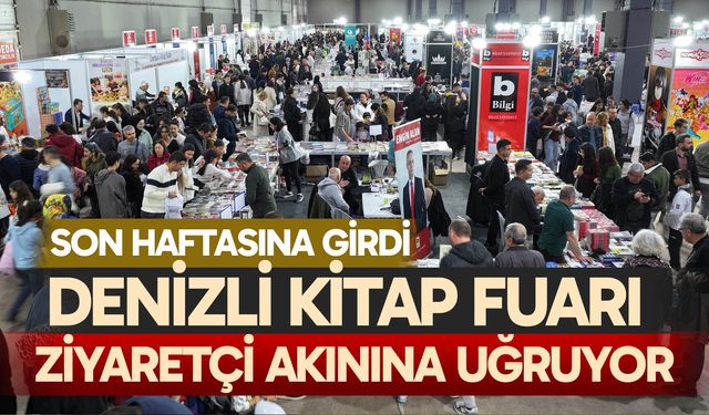 Denizli Kitap Fuarı ziyaretçi akınına uğruyor