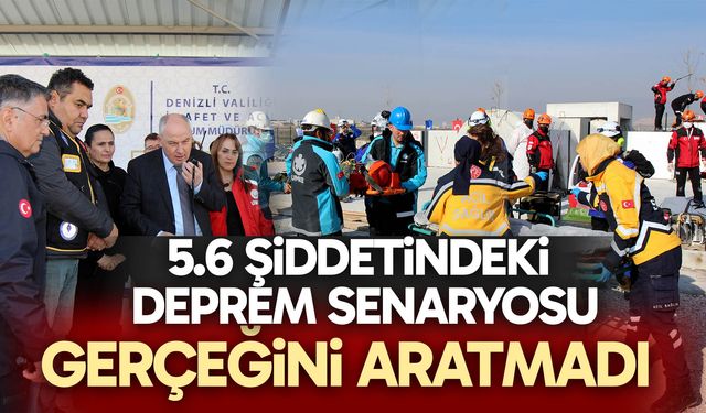 5.6 şiddetindeki deprem senaryosu gerçeğini aratmadı