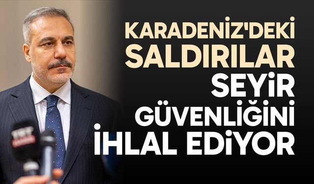 "Karadeniz'deki saldırılar seyir güvenliğini ihlal ediyor"