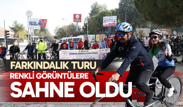 Farkındalık turu renkli görüntülere sahne oldu