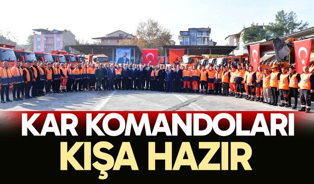 Kar komandoları kışa hazır