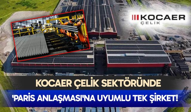 Kocaer Çelik sektöründe 'Paris Anlaşması'na uyumlu tek şirket!
