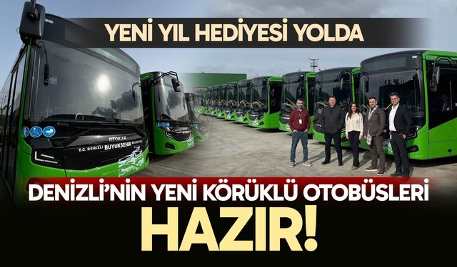 Denizli’nin yeni körüklü otobüsleri hazır!