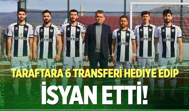 Çal Belediyespor Başkan’ı Kuzu, taraftara 6 transferi hediye edip isyan etti