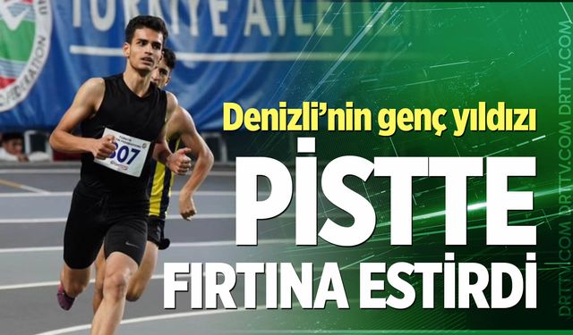 Denizli’nin genç yıldızı pistte fırtına estirdi