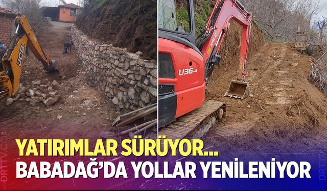 Babadağ'da yollar yenileniyor