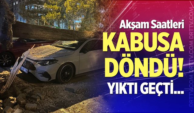 Akşam saatleri kabusa döndü! Yıktı geçti...