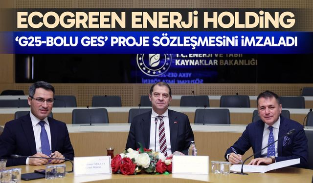 Ecogreen Enerji, Bolu GES sözleşmesini imzaladı