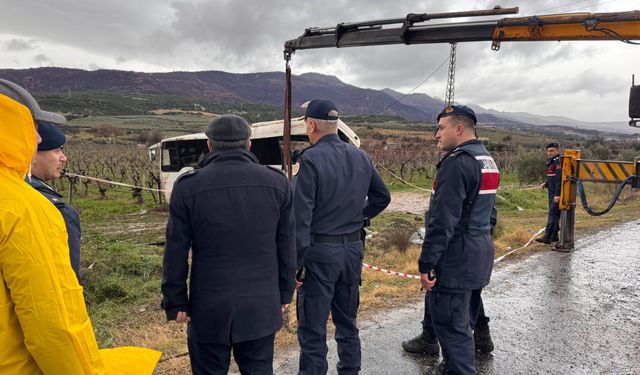 Başkan Orpak kazayı yerinde inceledi…