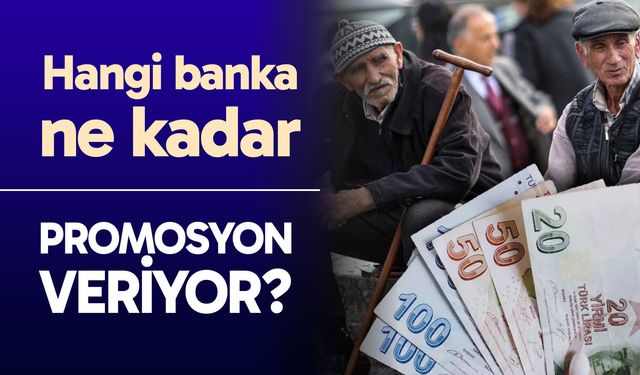 Hangi banka ne kadar promosyon veriyor? Emekli promosyonu en yüksek banka hangisi?